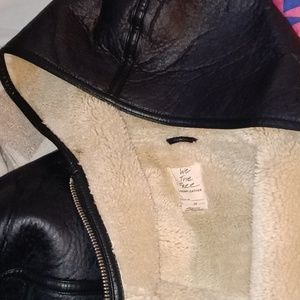Free people vegan leather jacket